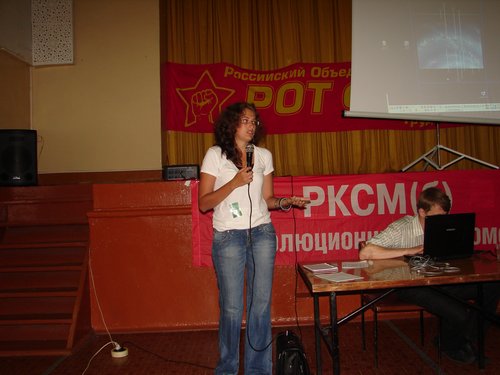 The representative of the "Red TV"